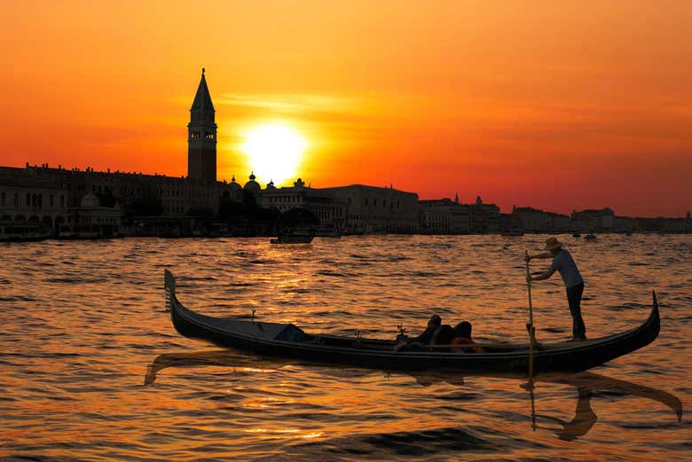Venice at sunset is truly a sight to behold