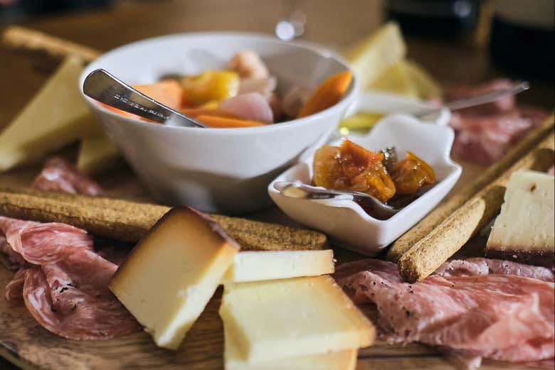 Un délicieux plateau produits locaux