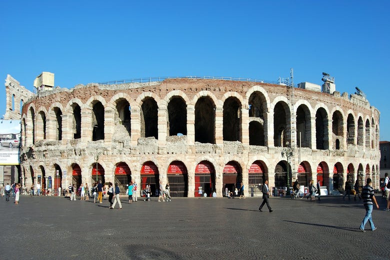 Outside of the Verona Arena