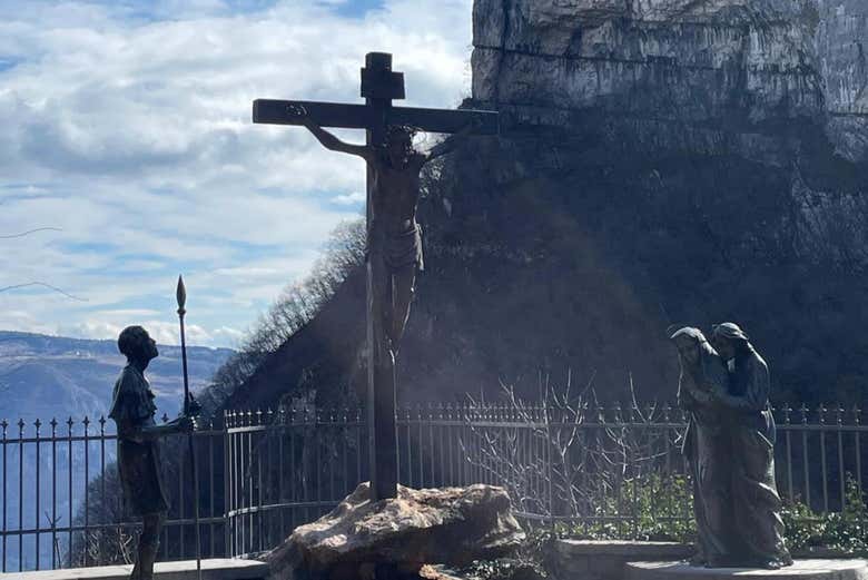 A representation of the Stations of the Cross