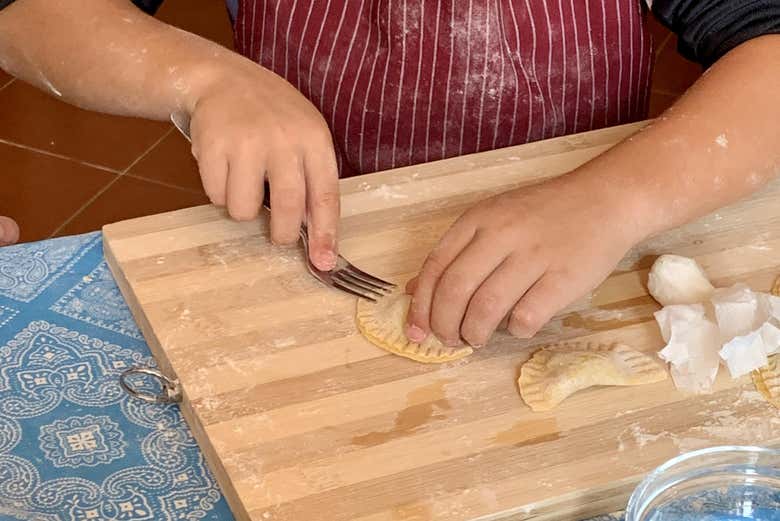 Make the pasta shapes
