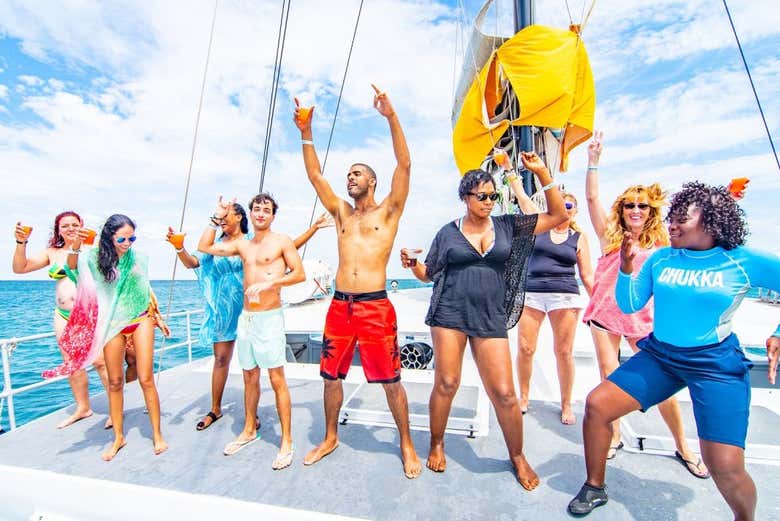 Fiesta en barco