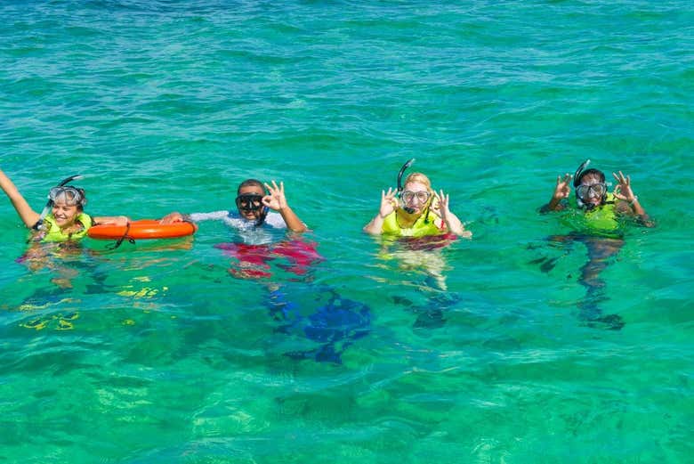 Snorkel en el mar Caribe