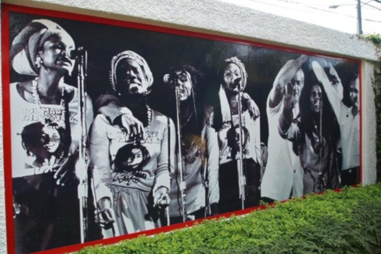 Murales nel museo Bob Marley