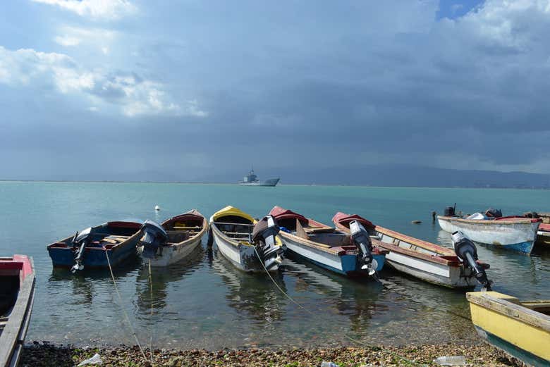Vue panoramique sur le port de Kingston