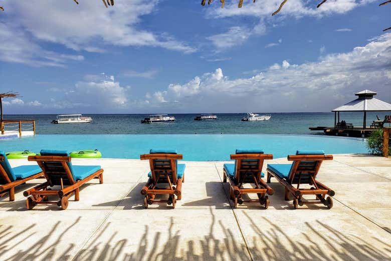 L'area relax del Chukka Ocean Outpost