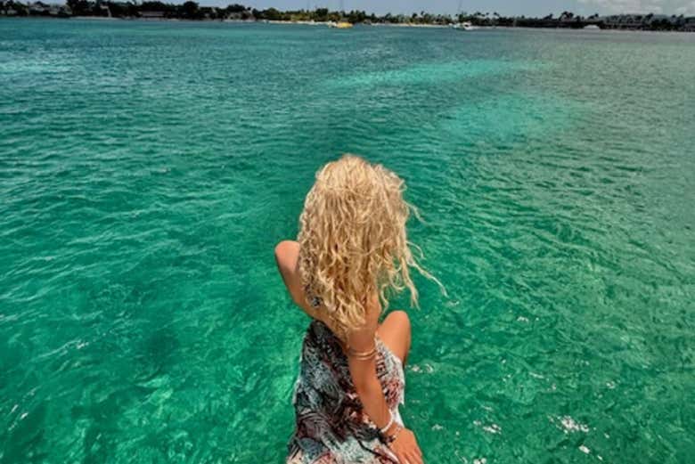 Disfrutando del momento mar y sol