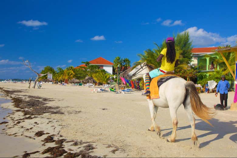 La spiaggia di Seven Mile