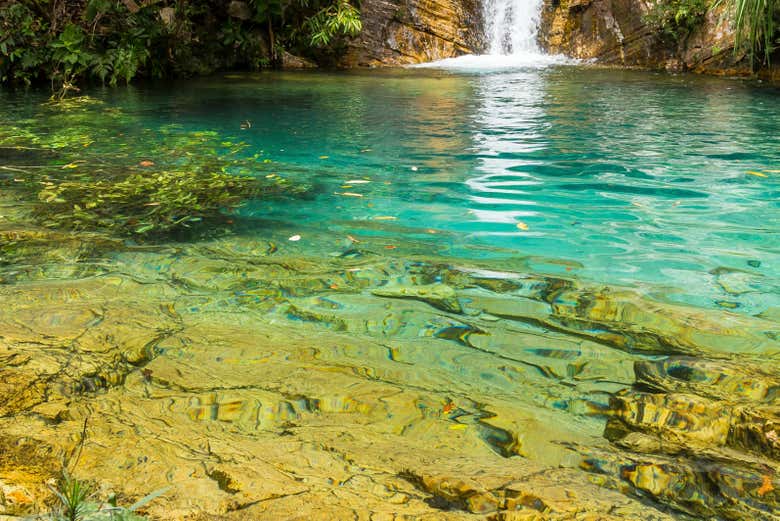 Aguas cristalinas de Agujero Azul
