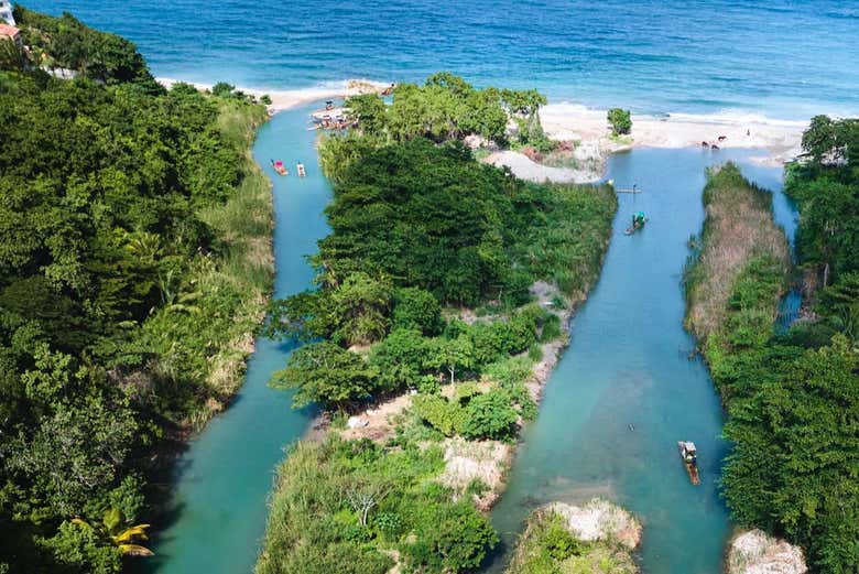 Vue aérienne sur la région