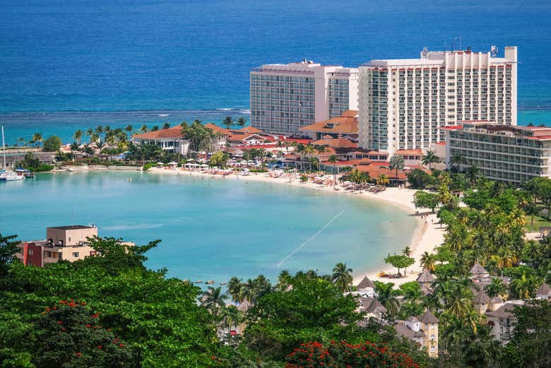 Panorámica de la costa de Ocho Ríos
