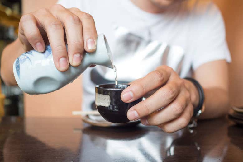Degustación de sake en Hiroshima