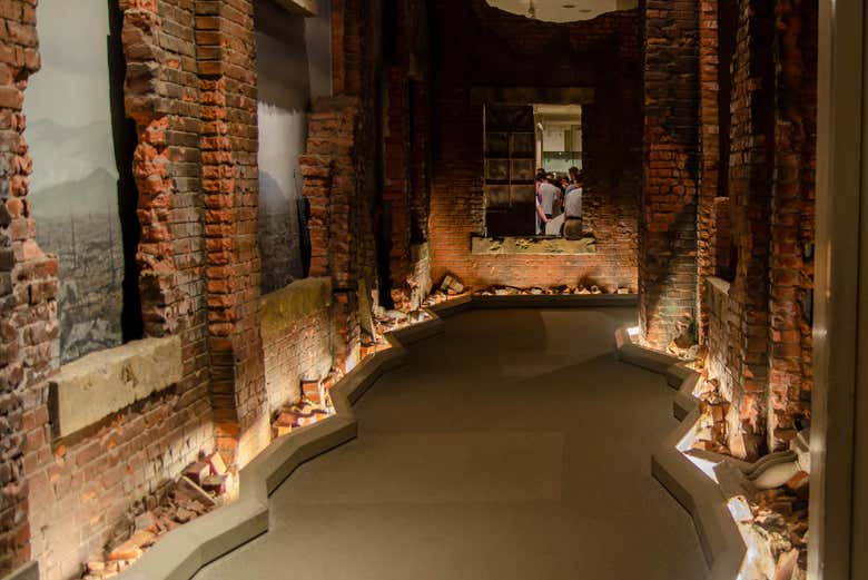All'interno del Museo delle vittime
