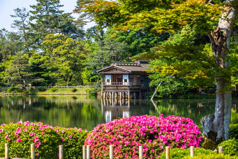Paisajes del Jardín Kenrokuen de Kanazawa