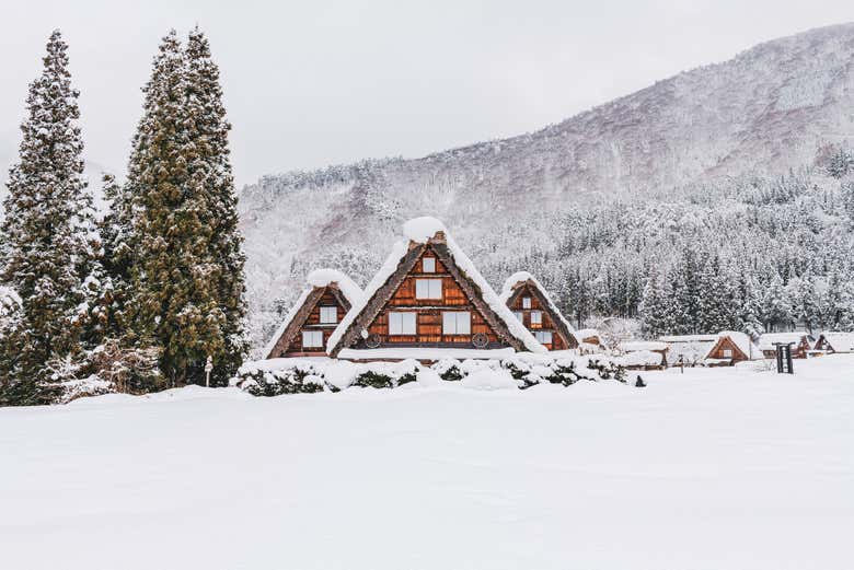 Shirakawago durante el invierno