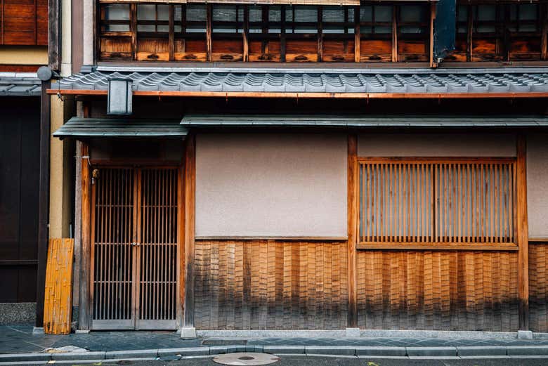 Casas tradicionales en Pontochō