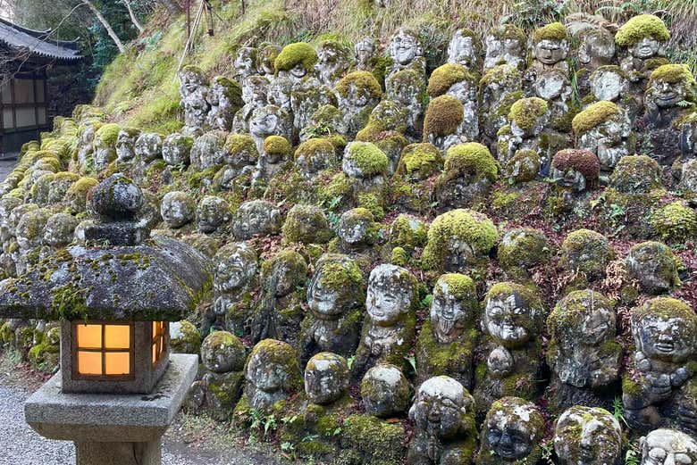Estatuas jizo en el templo Otagi Nenbutsu-ji