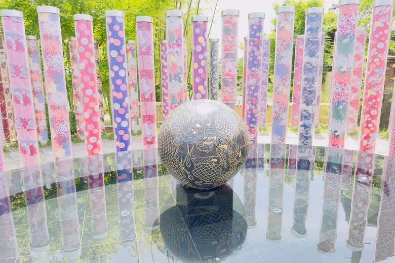 Dettaglio della foresta dei Kimoni di Arashiyama