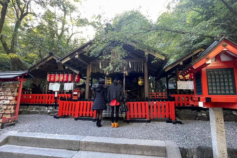 Percorrendo o santuário Nonomiya