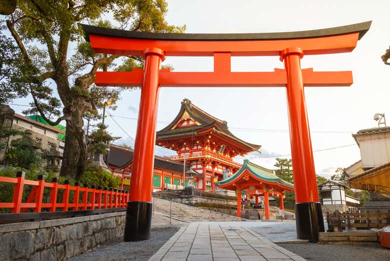Entrando a Fushimi Inari-Taisha