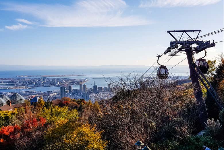 Subiremos en teleférico hasta la cima del monte Rokko