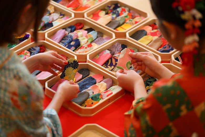 Traditional Japanese amulet workshop