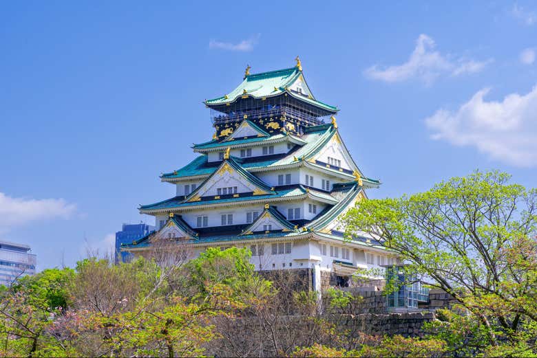 Vue sur le château d'Osaka