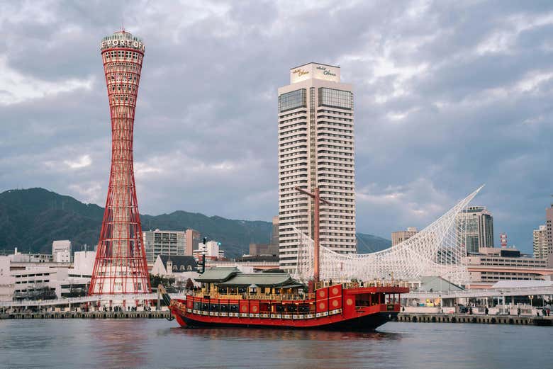 Puerto de la ciudad de Kōbe