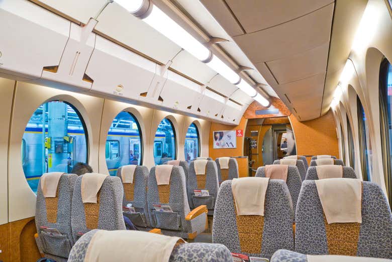 Inside the train