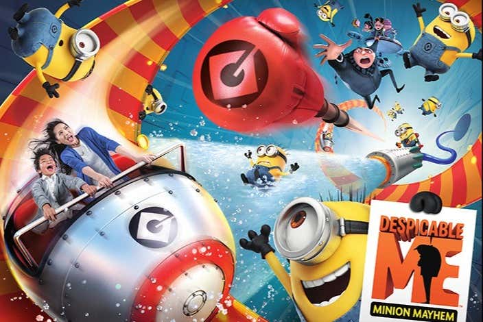 Viajando con Gru y los minions