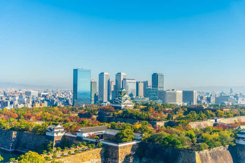 Vue panoramique d'Osaka