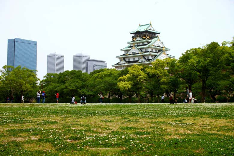 Le parc autour du château d'Osaka