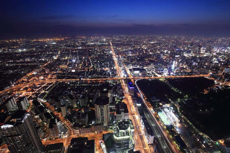 Views from the Harukas 300 Observatory,