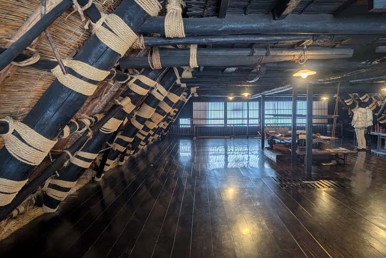 Interior de una de las casas de Shirakawago