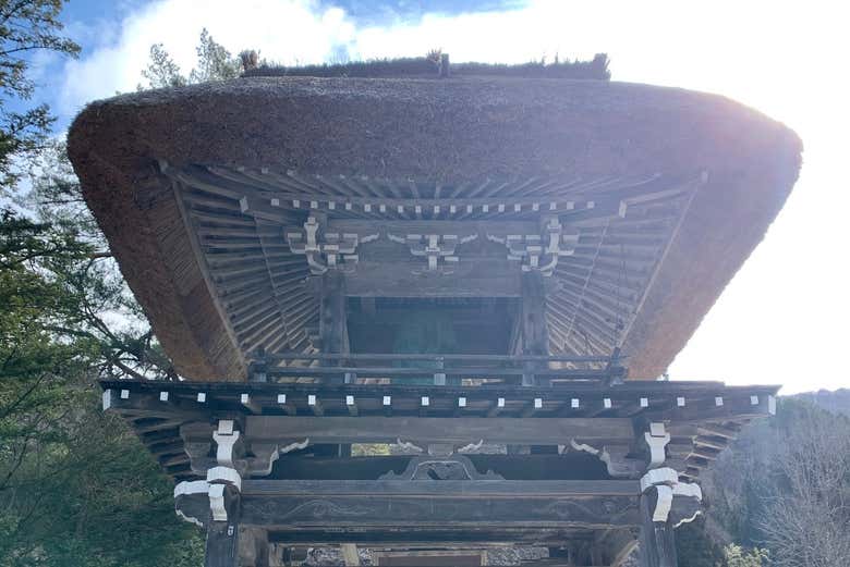 Disfrutando de la visita guiada por Shirakawa