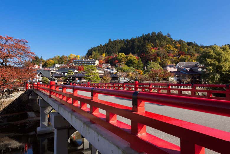 Nakabashi, le pont rouge de Takayama