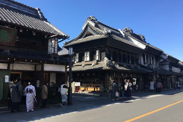 Disfrutando de la excursión a Kawagoe desde Tokio