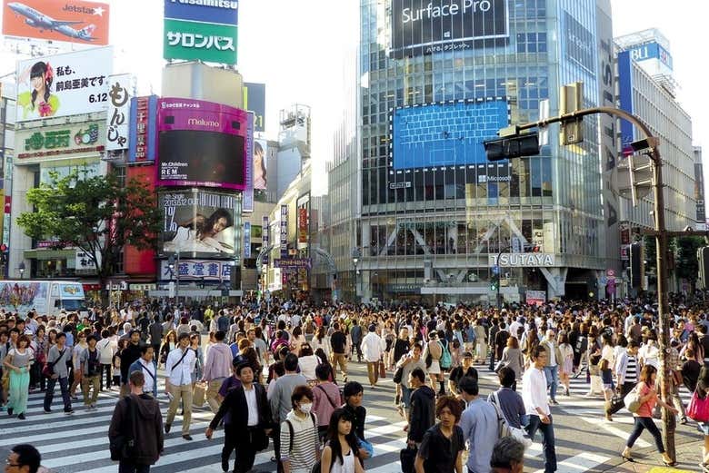 El famoso Cruce de Shibuya en Tokio
