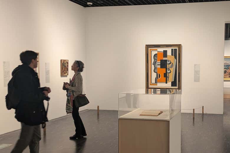 Obras expuestas en el cuarto piso 