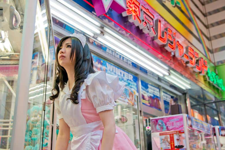 Los cosplays son típicos de Akihabara