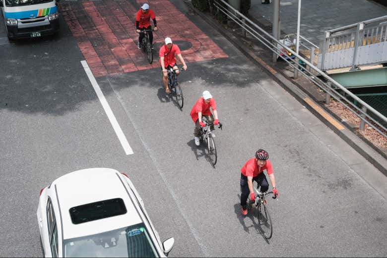 Fila de bicicletas