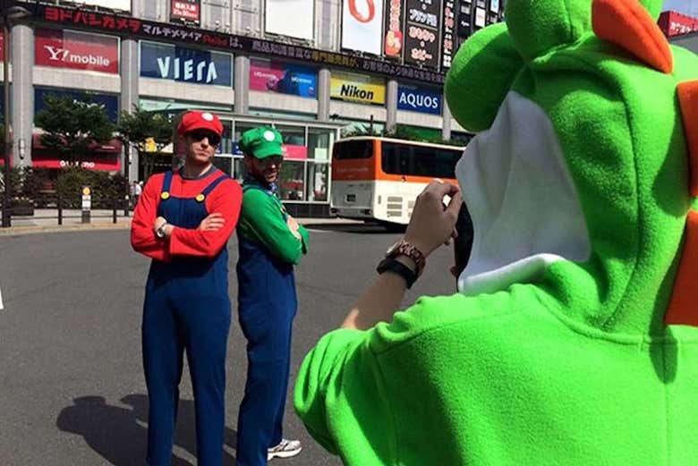 Taking photos in Tokyo