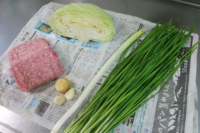 Ingredientes para preparar el relleno