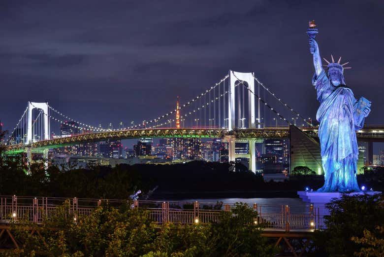 Visitando la isla artificial de Odaiba