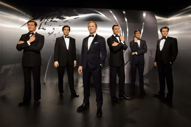 Les acteurs de James Bond dans le Musée de Cire