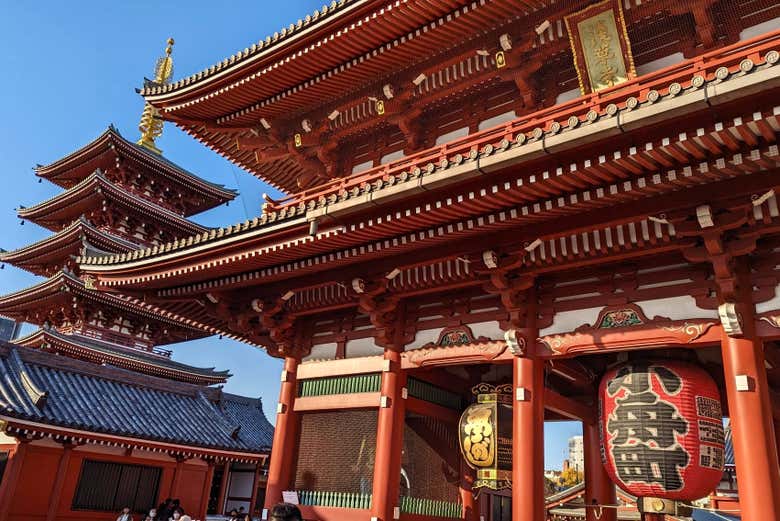 A Japanese temple