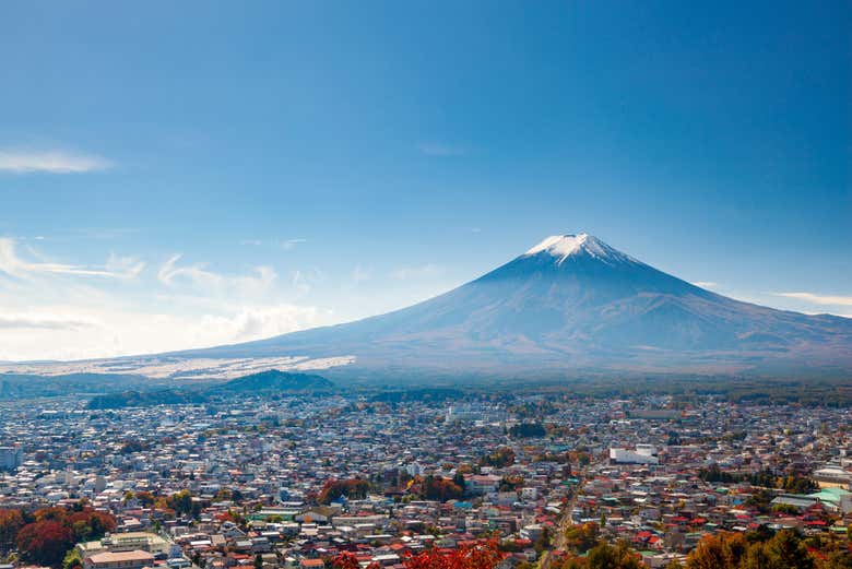 Monte Fuji do alto