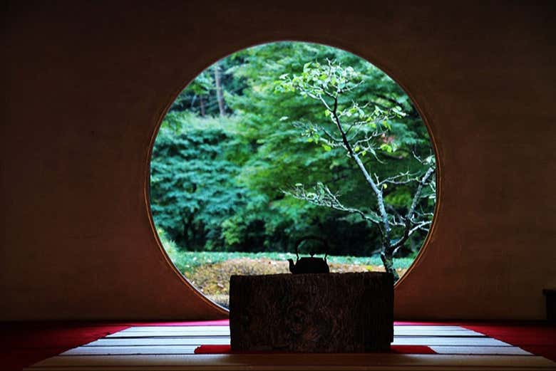 Contemplate nature through the famous "Window of Enlightenment"