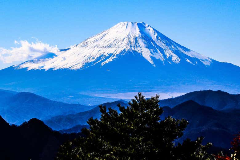 Vue panoramique du Mont Fuji