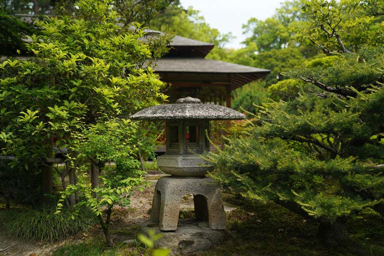 Detalles decorativos del jardín 